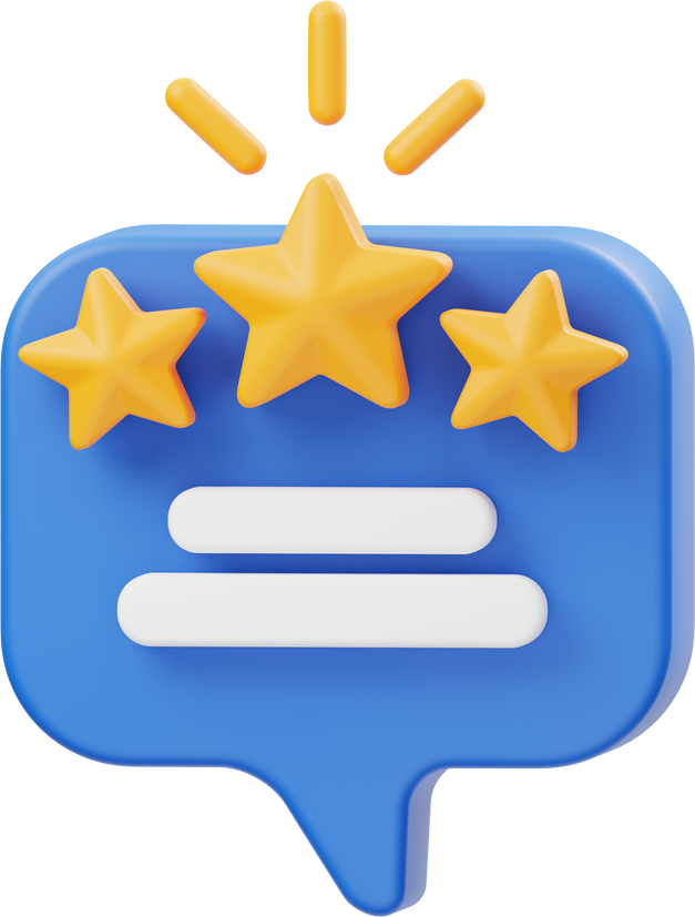 Customer Review 3D Icon